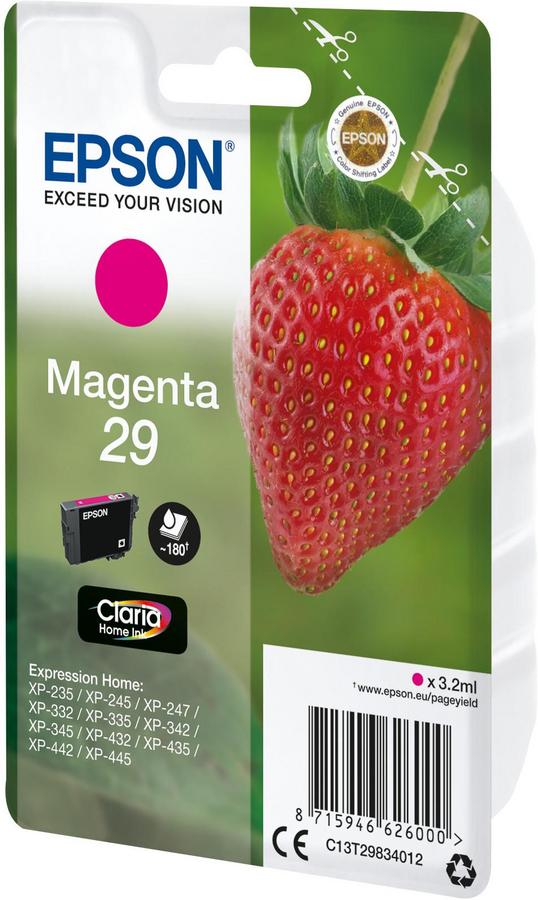 Cartouche d'encre Epson Fraise 29 - C13T29834012 - magenta - l'unité
