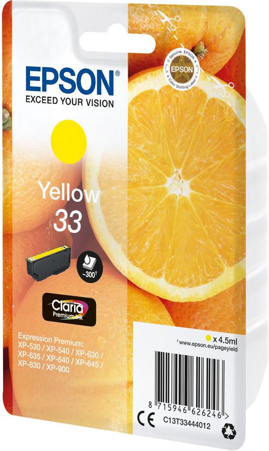 Cartouche jet d'encre Epson T3344B Jaune - l'unité