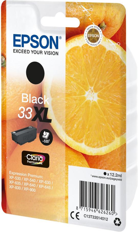 Cartouche jet d'encre Epson T3351B Noir - l'unité - Grande capacité