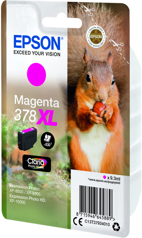 CART - T3793B - EPSON - 378XL - MAGENTA - PAR 1