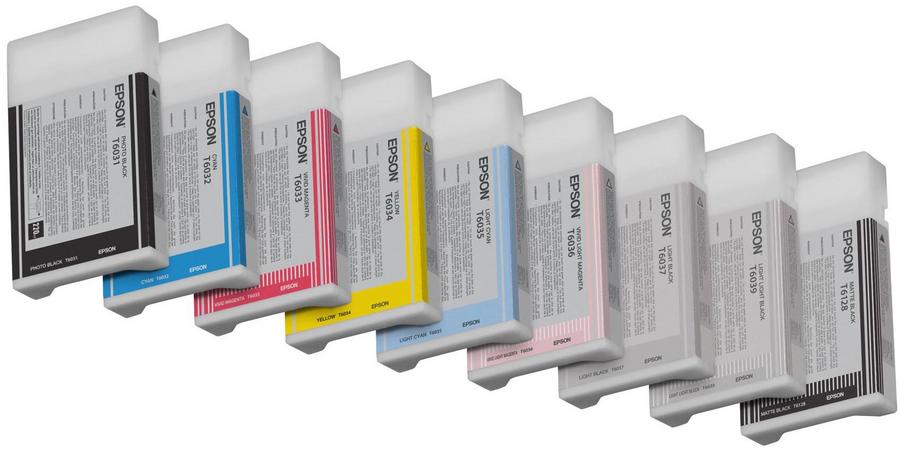 Cartouche d'encre Epson C13T603900 - gris clair - l'unité