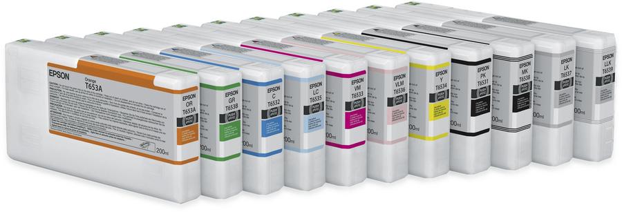 Cartouche d'encre Epson C13T653700 - gris - l'unité