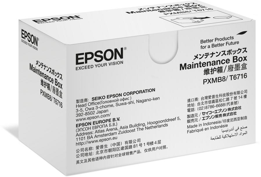 Collecteur d'encre Epson T671600 pour imprimante jet d'encre - noir - l'unité