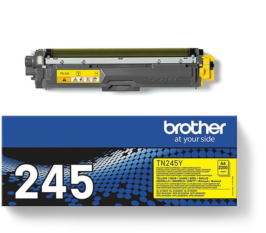 Toner laser haute capacité Brother TN245Y - jaune - l'unité