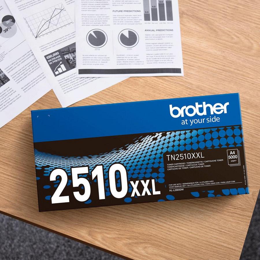Toner laser Brother TN2510XL Noir - L'unité