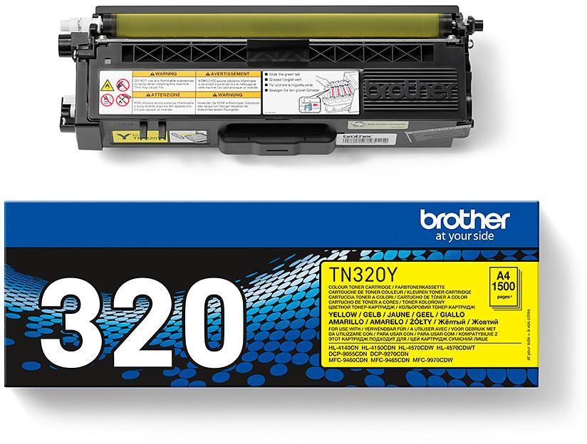 Toner laser Brother TN320Y - jaune - l'unité