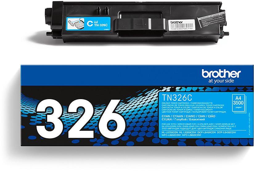 Toner laser haute capacité Brother TN326C - cyan - l'unité