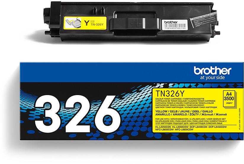 Toner laser haute capacité Brother TN326Y - jaune - l'unité