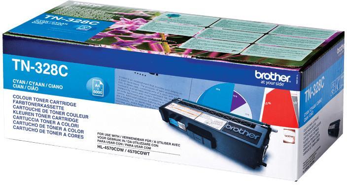 Toner laser Brother TN328C - cyan - l'unité