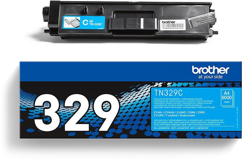 Toner laser très haute capacité Brother TN329C - cyan - l'unité