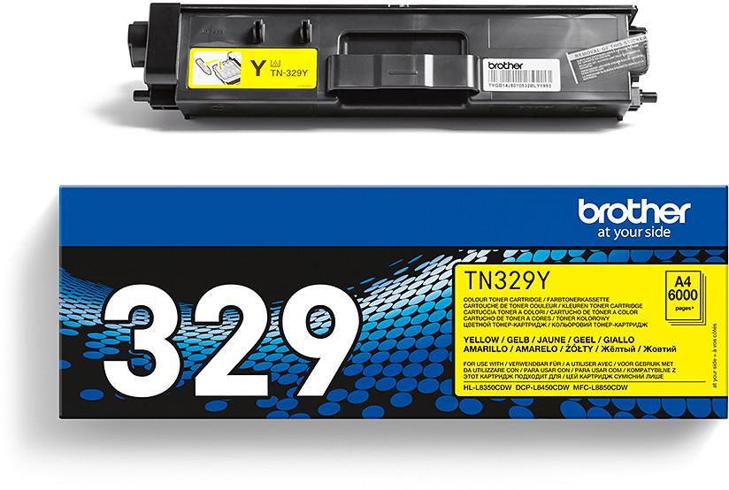 Toner laser très haute capacité Brother TN329Y - jaune - l'unité