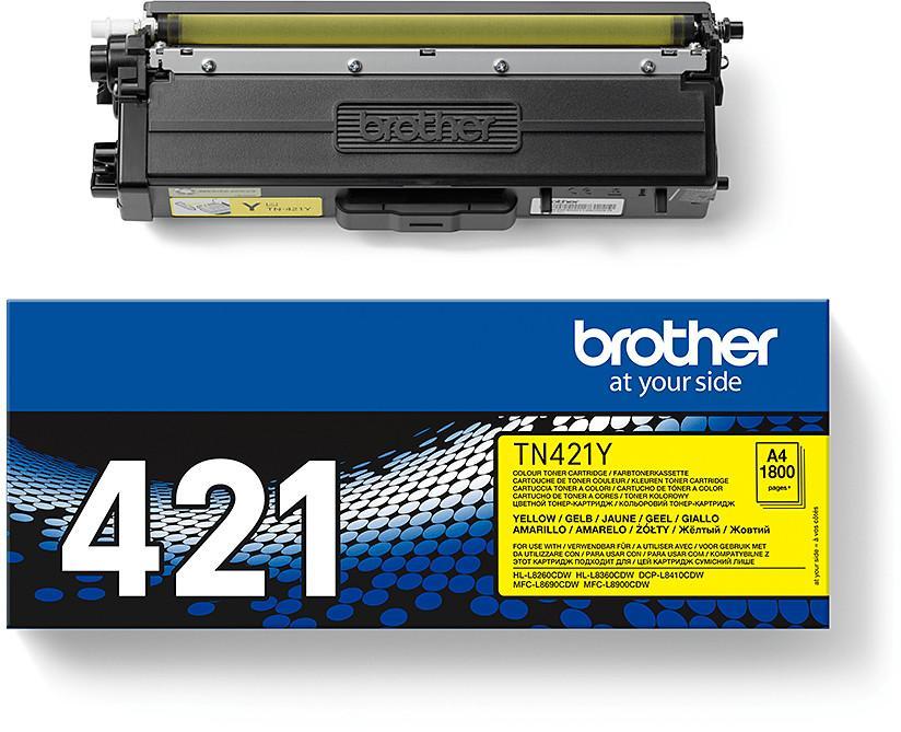 Toner laser Brother TN421Y - jaune - l'unité