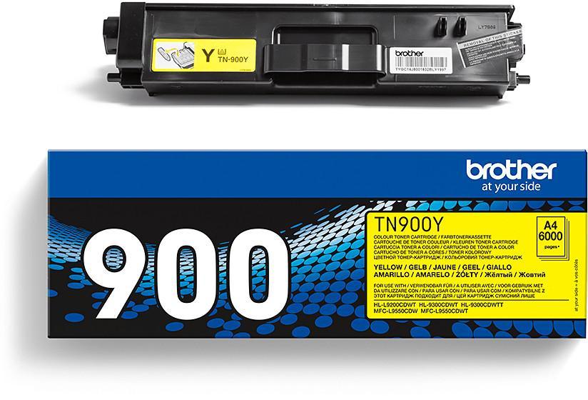 Toner laser très haute capacité Brother TN900Y - jaune - l'unité
