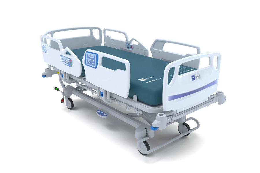 Voir la fiche tecnhique - Lit Hillrom 900 ½ barrières avec commandes intégrées