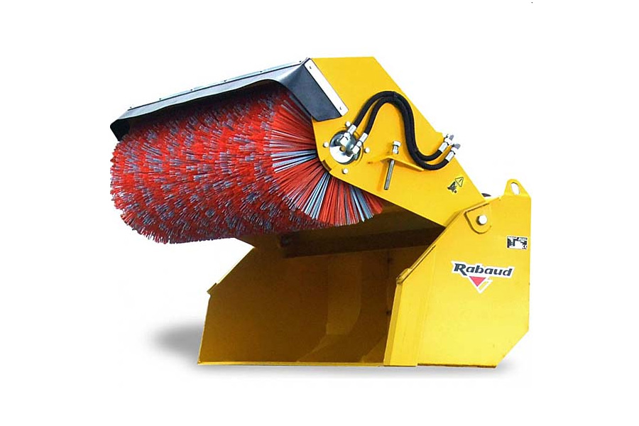 Godet double fonction :  balayeuse et godet de manutention