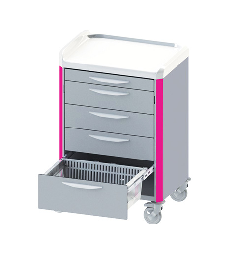 Chariot de soins 600 x 400 à tiroirs télescopiques - Je commande
