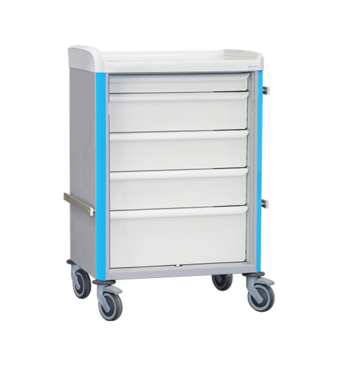 Chariot de soins 600x400 à tiroirs jointifs