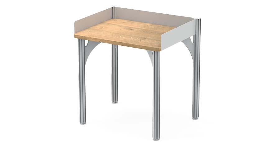Découvrir - Les tables avec rebords antichutes