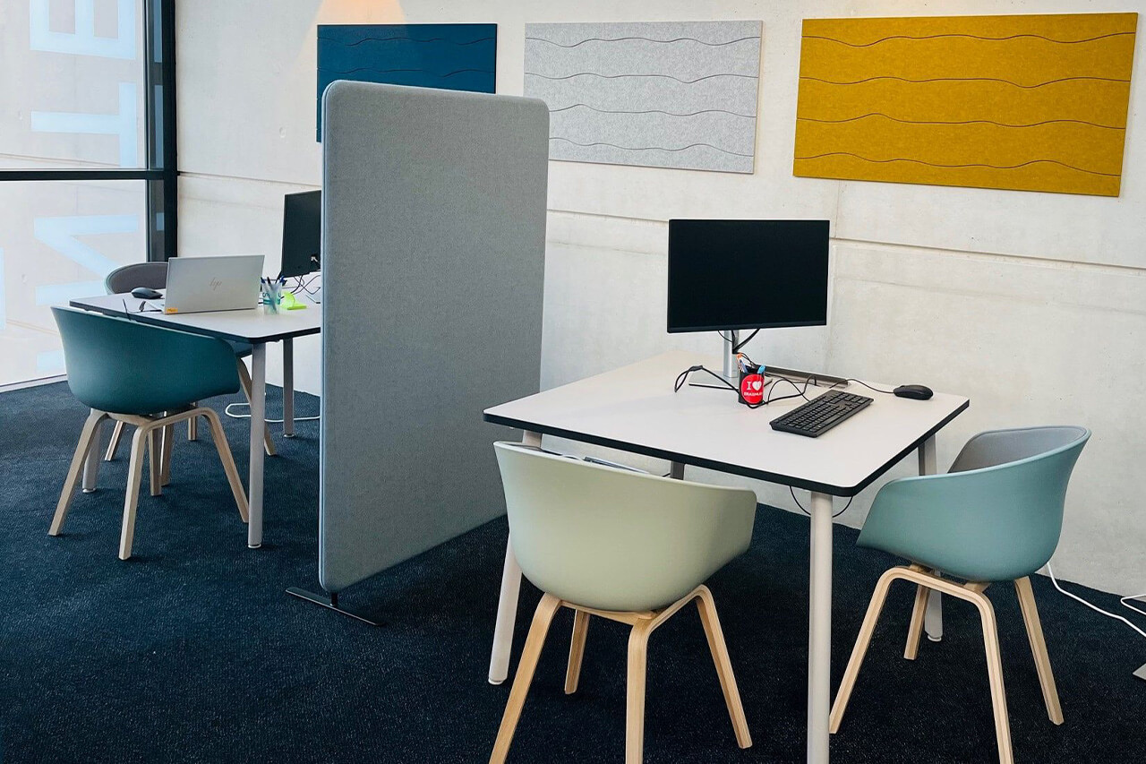 Espace d'accueil / Espaces de travail - Ouvrir le diaporama