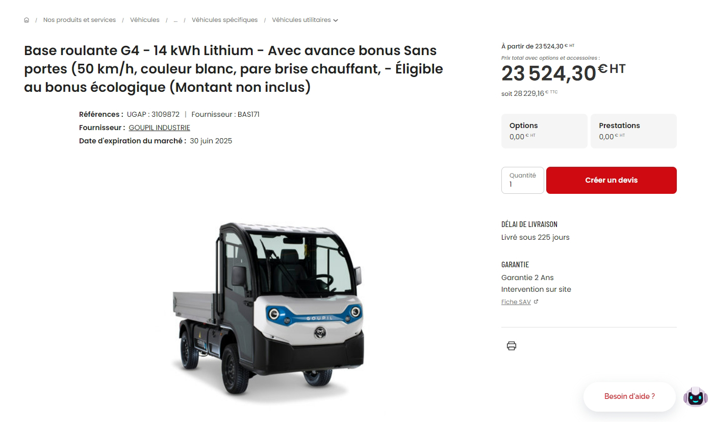 Créer un devis à partir du panier